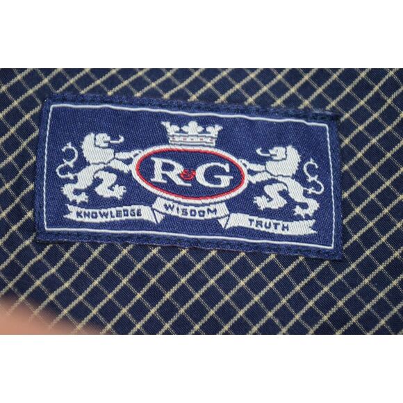 Robert Graham Men's XL Blue Purple Striped Cotton Shirt Button Down Long Sleeves - Picture 15 of 16